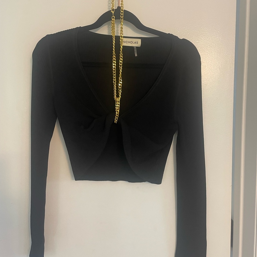 NWOT REVOLVE top with gold chain detail - Picture 6 of 9